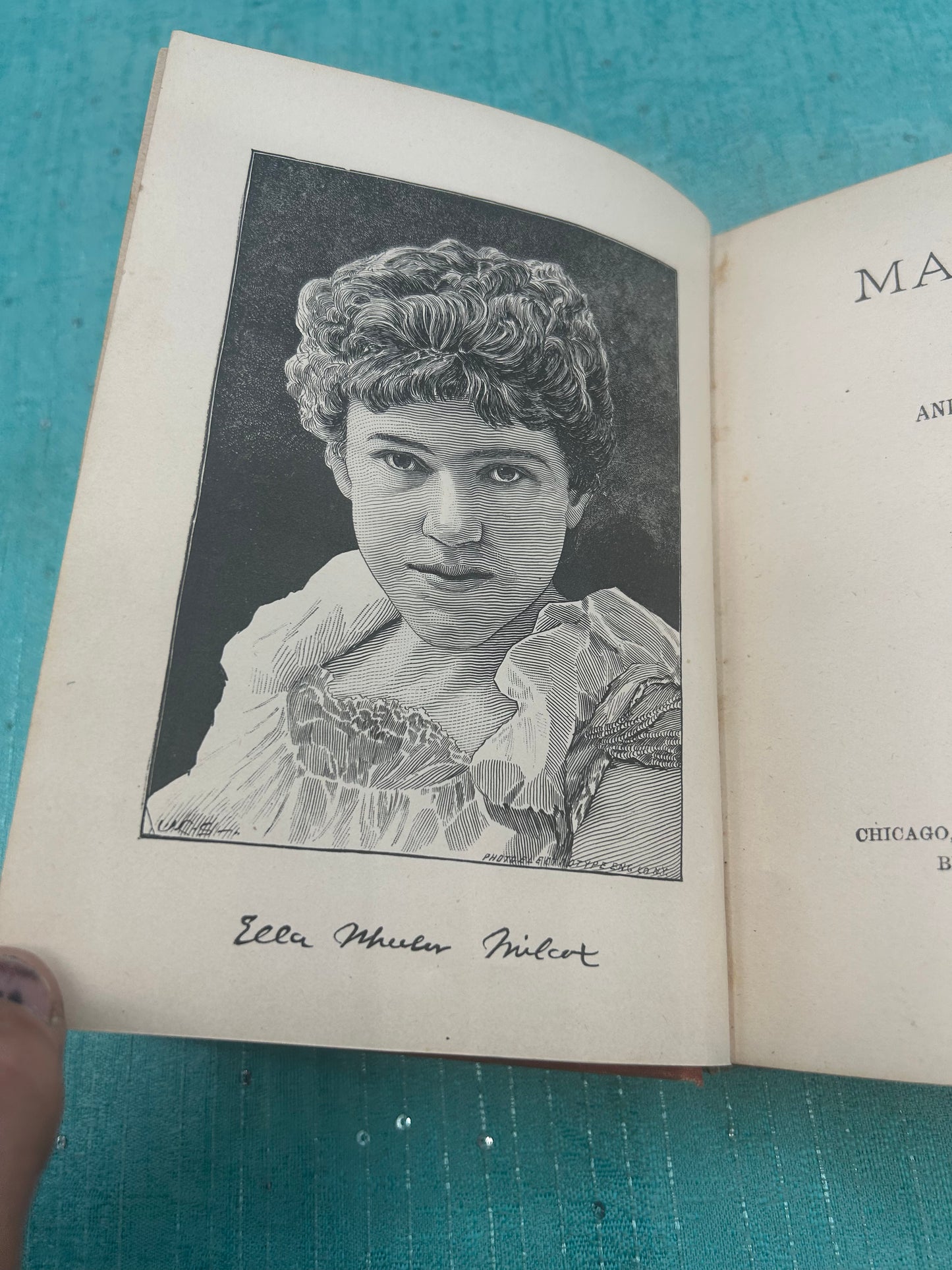 1888 Antique Hardback Maurine And Other Poems Ella Wheeler Sixth Edition